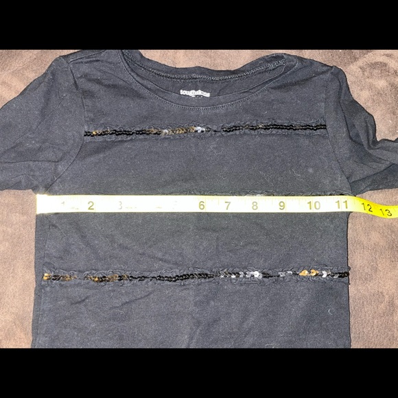 GIRLS SEQUIN LONG SLEEVE TOP SIZE 5/6 - Picture 3 of 6